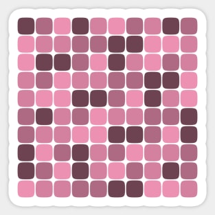 Squircle Pattern (Rose Gold) Sticker